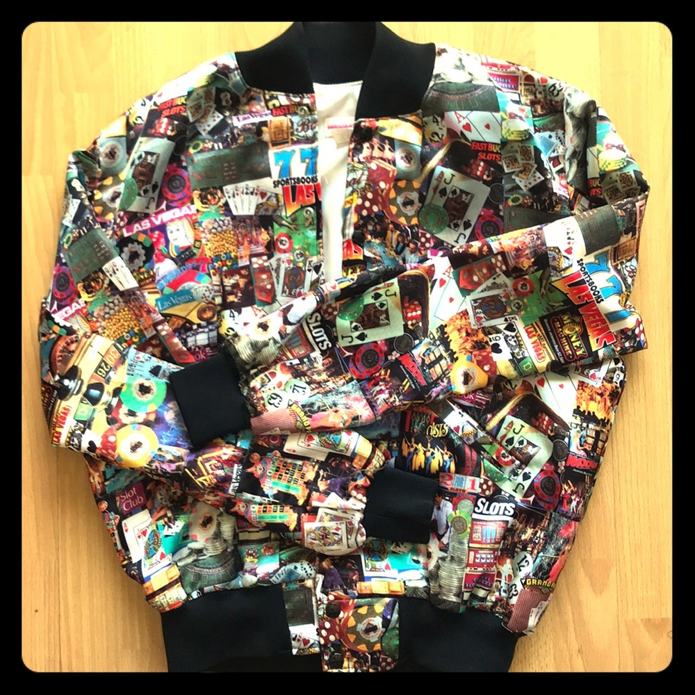 Vintage “Vegas Baby!” Bomber Jacket